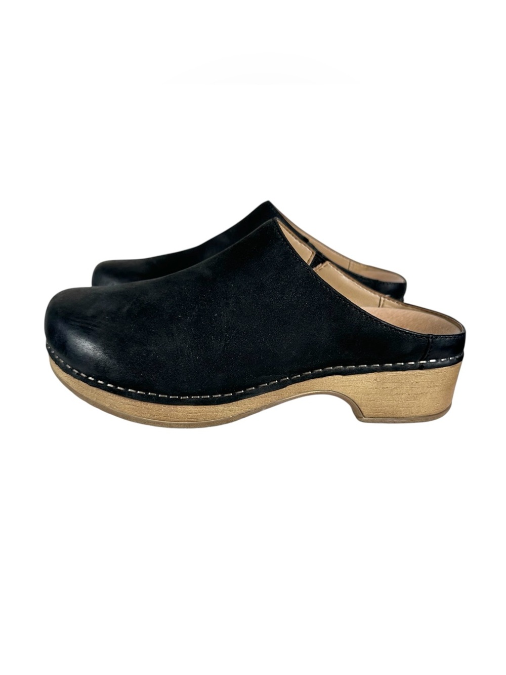 DANSKO Brenda Minimalist Mules in black burnished suede - Picture 4 of 10
